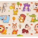 Puzzle en bois avec des animaux