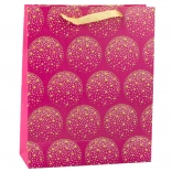 Sac cadeau élégant étoiles dorées rose