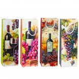Sac cadeau en papier pour vin 35 x 12 x 9 cm