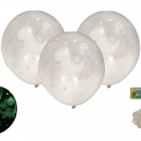 Ballons gonflables 30 cm, phosphorescents – lot de 6 pièces