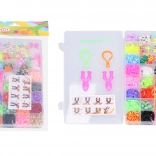 Élastiques magiques à tresser avec perles - Grand assortiment