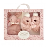 Doudou Coffret Cadeau - Lapin en peluche et chaussons