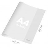 couverture pour cahier A4 en PVC rigide, transparente