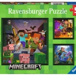 Puzzle Ravensburger Minecraft Biomes 3x49 pcs