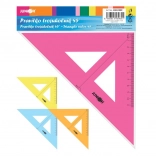 équerre triangulaire avec règle 16 cm