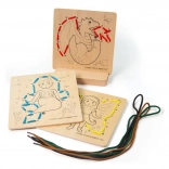 Bigjigs Toys enfilage selon les chiffres – contes de fées