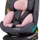 Siège auto CHIPOLINO Supreme i-Size 40–150 cm avec ISOFIX et base pivotante 360° – Flamingo