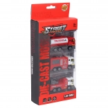 Set de petites voitures de pompiers 3 pcs 8,5 cm