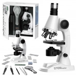 Microscope éducatif pour enfants avec accessoires blanc