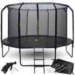 Trampoline de jardin SKYFLYER 366 cm avec filet de sécurité et échelle