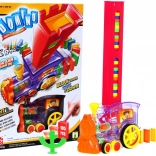 Train interactif avec effet domino