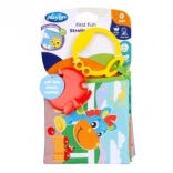 Playgro livre suspendu pour poussette avec anneau de dentition