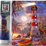 Peinture au diamant Phare 30x40 cm