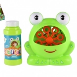 Machine à bulles en forme de grenouille avec recharge