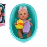 Poupée bébé pour la baignoire avec accessoires 26 cm