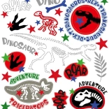 Décorations thermocollantes Préhistoire