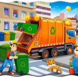 Puzzle pour enfants camion-poubelle 30 pièces