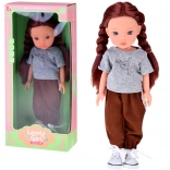 Lovely Girl poupée avec tresses satinées en tenue de sport 33 cm