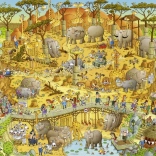 HEYE Puzzle ZOO Folle : Exposition africaine 1000 pièces