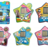 Jeu électronique de poche en forme d’étoile – Tetris bleu