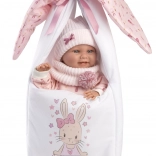 Llorens New Born fille – poupée réaliste bébé avec corps entièrement en vinyle 40 cm