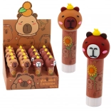 Colle de poche avec capybara Marron