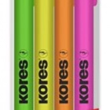 Kores Surligneurs High Liner Set de 4 pièces