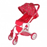 Poussette sportive pour poupées avec auvent en tissu