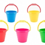 Seau en plastique pour sable 15 × 13 cm, assortiment de couleurs