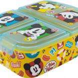 Boîte à goûter pour enfants Mickey Mouse à multiples compartiments