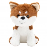 Chien en peluche Shiba Inu marron-blanc 20 cm