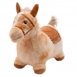Cheval sauteur en peluche avec son PLAYTO