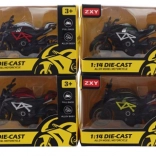 Moto en métal à rétrofriction