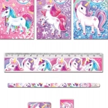 Set d’écriture avec motif licorne (assortiment de motifs)