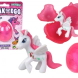 Œuf craquant magique Licorne rose 6 cm