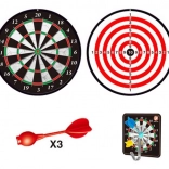 Cible magnétique double face 15 cm avec 3 fléchettes