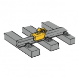 Butées de voie jaunes ROCO, lot de 12 pièces