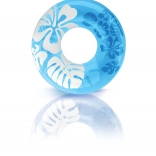 Bouée gonflable 91 cm motif floral hawaïen INTEX