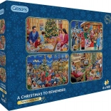 Puzzle Gibsons Noël Inoubliable 4×500 pièces