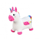 Sauteur en peluche Licorne avec pompe