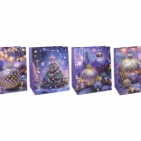 sac cadeau de Noël M 26 × 32 × 10 cm