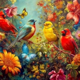 Puzzle Enjoy Gazouillis et battements d’ailes 1000 pièces