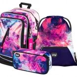 Set scolaire BAAGL Abstract – sac à dos, trousse et sac de sport