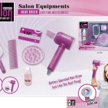 Ensemble de coiffeur pour enfants avec séchoir à batterie