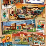 Puzzle Maison Moderne des Rêves de Milieu de Siècle 1000 Pièces