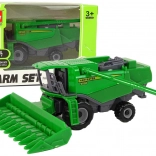 Petit moissonneuse-batteuse agricole verte – jouet en plastique