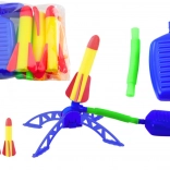 Tir de fusées en mousse avec pompe – ensemble de jardin bleu