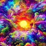 Puzzle Jungle Arc-en-ciel 1000 pièces