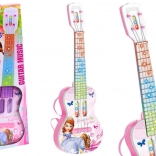Guitare électrique avec princesse pour enfants lumières mélodies rose