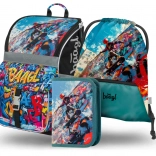 Ensemble Cartable, trousse et sac BAAGL Skatepark